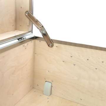 Rhino Trunk & Case Large Essential College Trunk with Wheels - Secure Dorm Storage Chest - Ideal Footlocker for Students - Strong Trunks with 1000+ Pound Sitting Capacity 32"x18"x14" (Black)