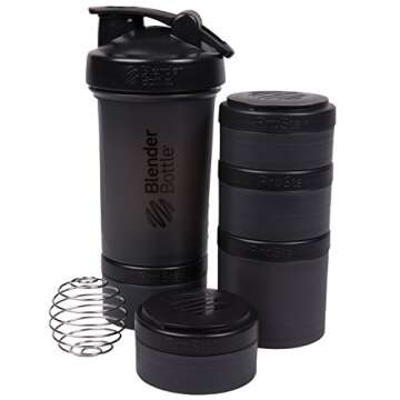 BlenderBottle ProStak 22 Oz with Storage Set - Black