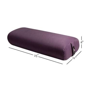 Hugger Mugger Standard Yoga Bolster (Plum)