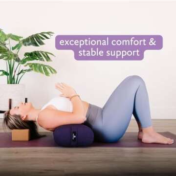 Hugger Mugger Standard Yoga Bolster (Plum)
