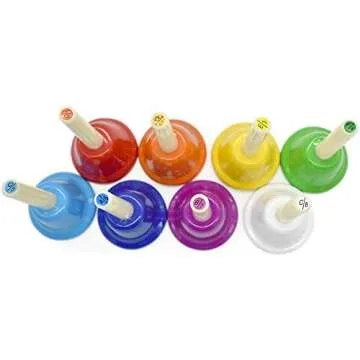 ENNBOM 8 Note Diatonic Metal Hand Bell Kit for Kids