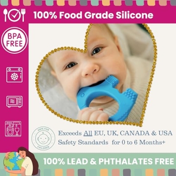 Baby Elefun Teething Toy for 0-6 Months - 5X Relief