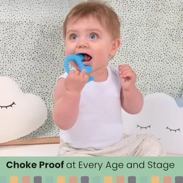 Baby Elefun Teething Toy for 0-6 Months - 5X Relief