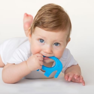 Baby Elefun Teething Toy for 0-6 Months - 5X Relief
