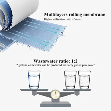 Geekpure Reverse Osmosis Filtration System with Extra Filters