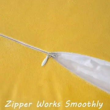 FUTEI Lemon Yellow Boho Pillow Covers Set of 2