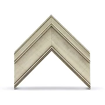 Deco TV Frames - Antique White Smart Frame Compatible ONLY with Samsung The Frame TV (55", Fits 2017-2020 Frame TV)