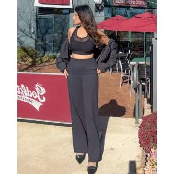 G4Free Women Wide Leg Yoga Pants with Pockets