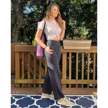 G4Free Women Wide Leg Yoga Pants with Pockets