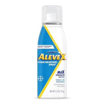 AleveX Pain Relieving Spray - Fast Acting, No Mess, 3.2 oz