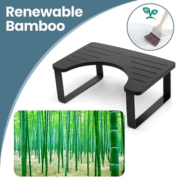 JOPSTDI Bamboo Toilet Portable Stool for All Ages