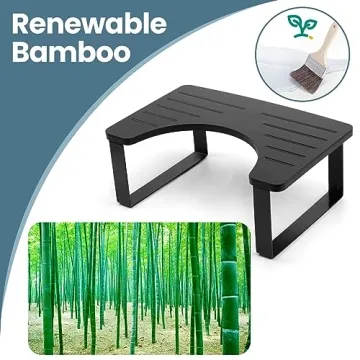 JOPSTDI Bamboo Toilet Portable Stool for All Ages