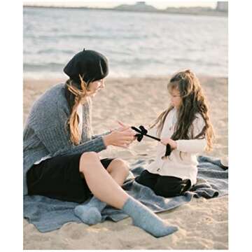 SERISIMPLE Women Thin Bamboo Socks Crew Lightweight Above Ankle Casual Dress Sock For Ladies Bootie Trouser 5 Pairs (Assorted, Medium)