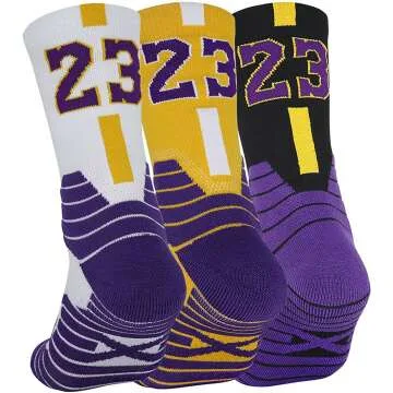 Basketball Socks with Ankle Support - 3 Pairs