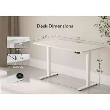 Claiks Electric Standing Desk for Custom Ergonomic Workspace