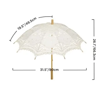 Elegant Lace Umbrella Parasol for Wedding & Party