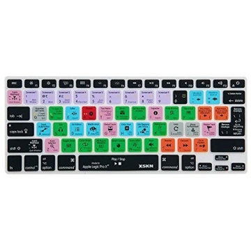XSKN Logic Pro X Shortcut Silicone Keyboard Skin for MacBook 13" 15" 17"