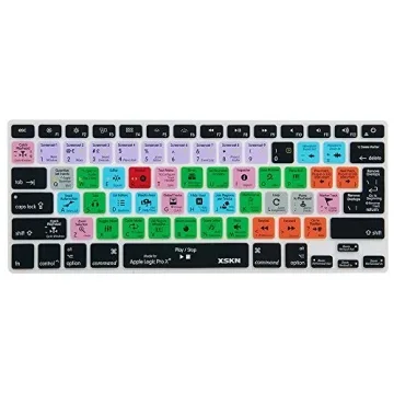 XSKN Logic Pro X Shortcut Silicone Keyboard Skin for MacBook 13" 15" 17"