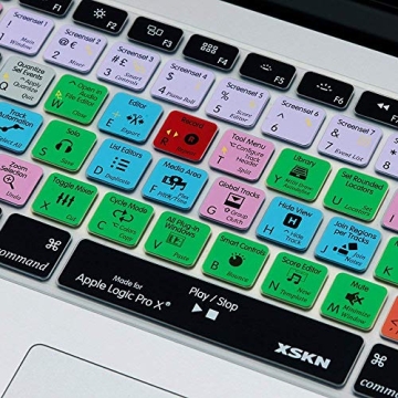 XSKN Logic Pro X Keyboard Skin for MacBook - Shortcuts Included