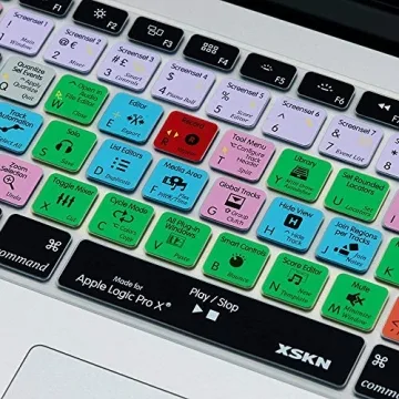 XSKN Logic Pro X Keyboard Skin for MacBook - Shortcuts Included