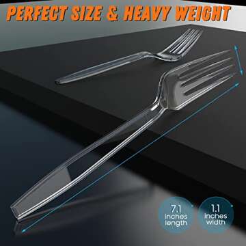 Heavy Duty Disposable Plastic Forks for All Occasions