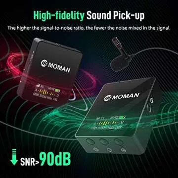 Moman C1 UHF Wireless Lavalier Microphone System