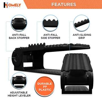 10PCS Shoe Slots - Shoe Stacker - Increase Space by 200% - Adjustable, 4 Level Shoe Space Saver - Durable Shoe Slots Organizer - Shoe Organizer with Double Decker Storage for Closet, Shoe Holder Rack