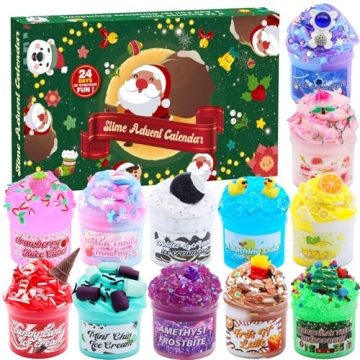 Slime Advent Calendar 2024 - Holiday Fun for Kids