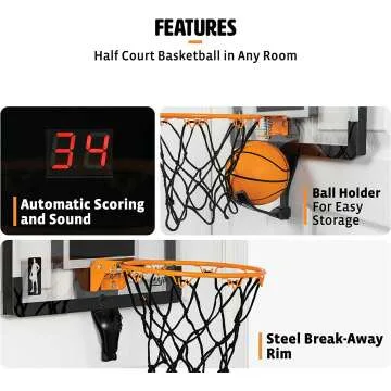 Majik Indoor Basketball Hoop with LED Scoring