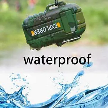 Plasma Dual Arc Electric Rechargeable Flameless Lighter Waterproof Windproof for Camping,Hiking,Outdoor Adventure (Red)