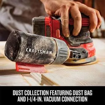 CRAFTSMAN V20 Orbital Sander, Cordless, 12,000 OPM, Bare Tool Only (CMCW220B)