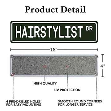 Hairstylist Signs Wall Decor, Hairstylist Gift, Hairstylist Sign, Beauty Salon Decor, Barber Shop De...