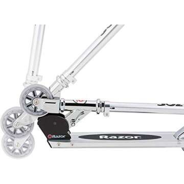 Razor AW Kick Scooter for Kids - Wheelie Bar, Lightweight, Foldable, Aluminum Frame, and Adjustable Handlebars