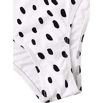 Remidoo Women Swimsuit Tie Knot Front Crew Neck Floral Printed High Waist Bikini Set (XL, B-Green)