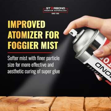Starbond CA Glue Accelerator Instantly Dries Super Glue, 10 oz