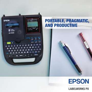 Epson LW-PX350 Label Maker Kit - Portable & Versatile Device