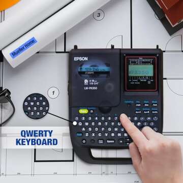 Epson LW-PX350 Label Maker Kit - Portable & Versatile Device