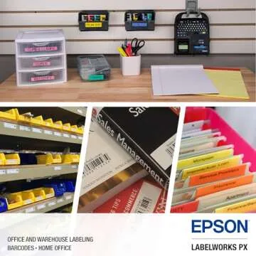 Epson LW-PX350 Label Maker Kit - Portable & Versatile Device