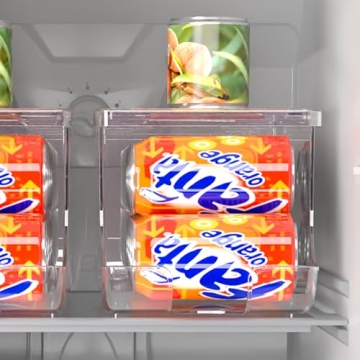 SCAVATA 2 Pack Soda Can Organizer for Refrigerator