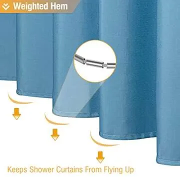 BTTN Luxury Ombre Shower Curtain for Elegant Bathrooms