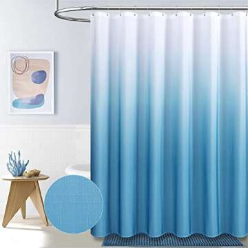 BTTN Luxury Ombre Shower Curtain for Elegant Bathrooms