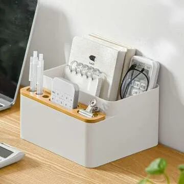 Poeland Desktop Storage Box for Desk & Vanity Organization