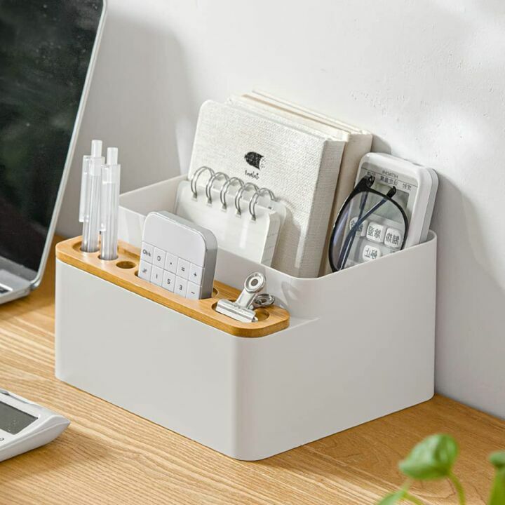 Poeland Desktop Storage Box for Desk & Vanity Organization