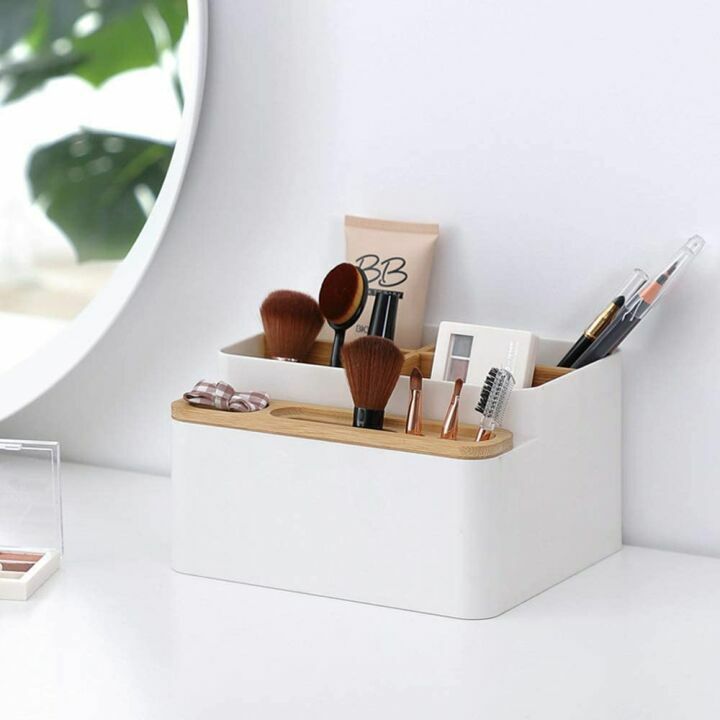 Poeland Desktop Storage Box for Desk & Vanity Organization