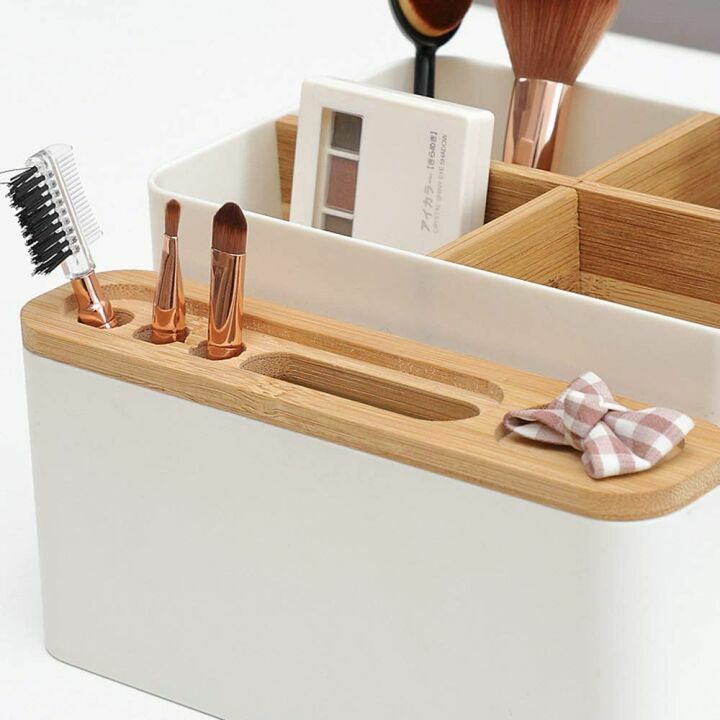 Poeland Desktop Storage Box for Desk & Vanity Organization