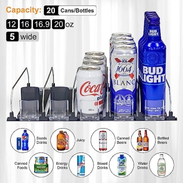 Mlesi Drink Organizer: Self-Pushing Can Dispenser