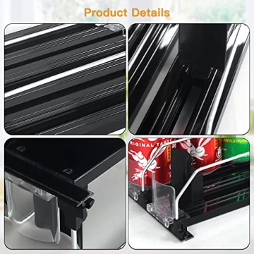 Mlesi Drink Organizer: Self-Pushing Can Dispenser