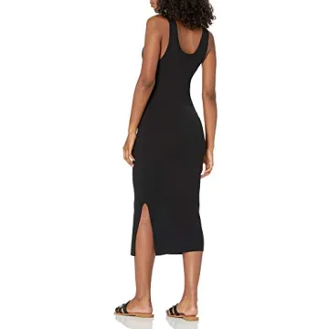 The Drop Yasmin Side Slit Midi Sweater Dress for Women