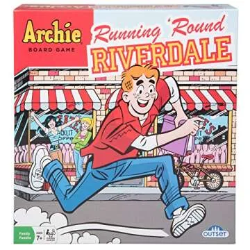 The Archie Comics Board Game - Running 'Round Riverdale - Family Board Game for 2 to 4 Players Ages 7 and up by Outset