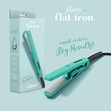 Conair Mini Flat Iron for Travel - Ceramic Technology